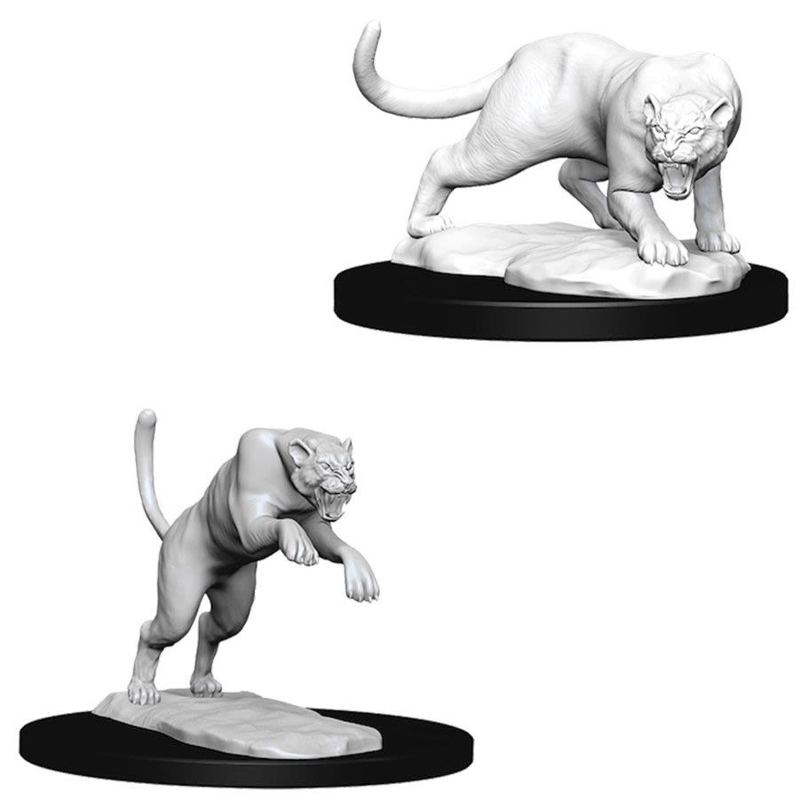 D&D NOLZUR'S MARVELOUS UNPAINTED MINIATURES: PANTHER & LEOPARD1