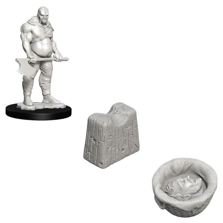 WIZKIDS DEEP CUTS UNPAINTED MINIATURES: EXECUTIONER & CHOPPING BLOCK1