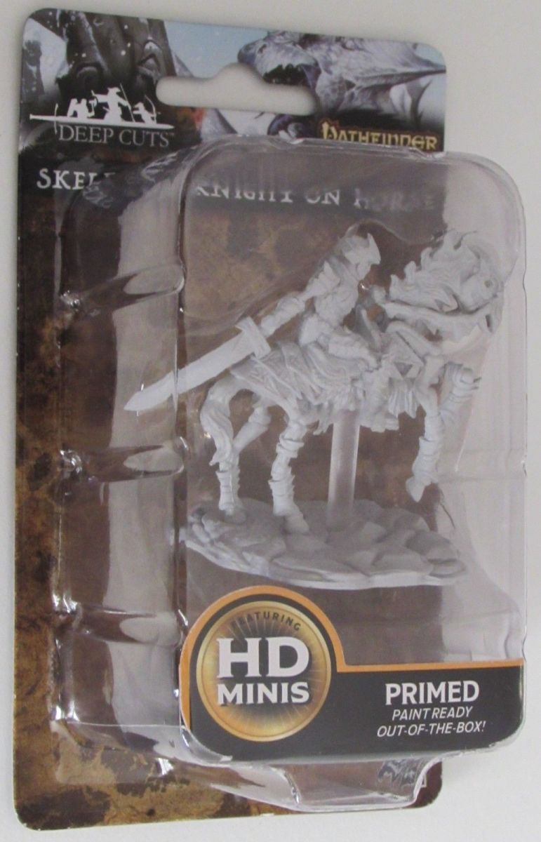 PATHFINDER DEEP CUTS UNPAINTED MINIATURES: SKELETON KNIGHT ON HORSE OLD1