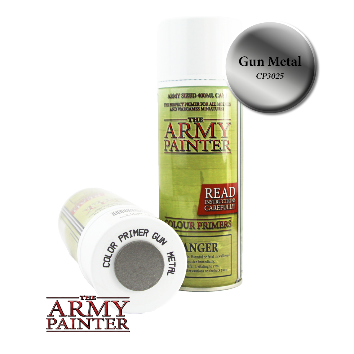 ARMY PAINTER - COLOUR PRIMER: GUN METAL (400 ML)1