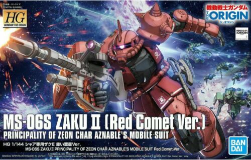 HG 1/144 MS-06S ZAKU PRINCIPALITY OF ZEON CHAR AZNABLE’S MOBILE SUITS RED COMET VER.1