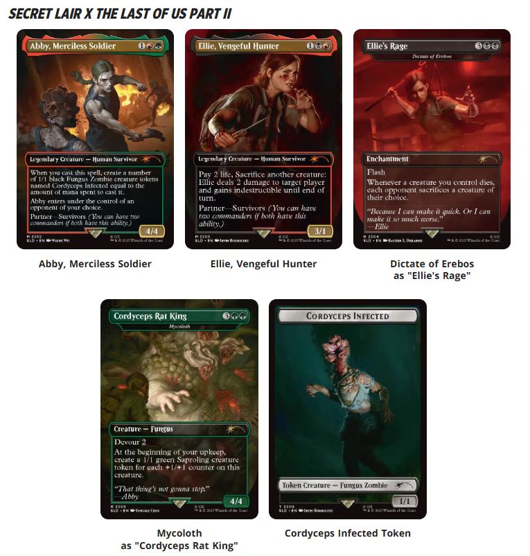 MTG: SECRET LAIR DROP- THE LAST OF US PART II: PATH OF RETRIBUTION- REGULAR1