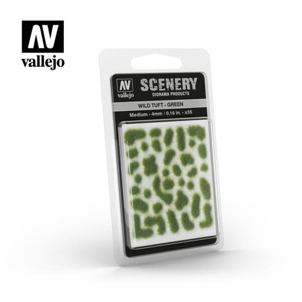 SCENERY: WILD TUFT - GREEN 4MM1