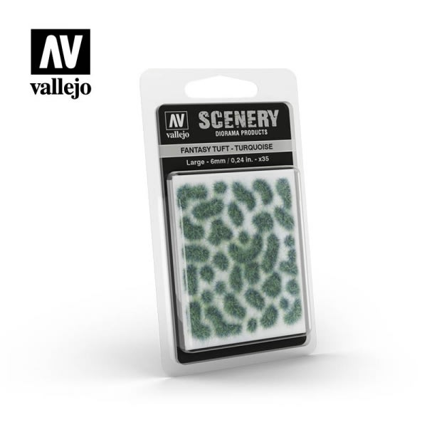 SCENERY: FANTASY TUFT - TURQUOISE 6MM1