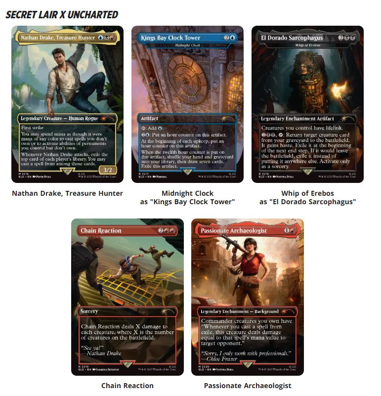 MTG: SECRET LAIR DROP- UNCHARTED: SAGA OF THIEVES- REGULAR1