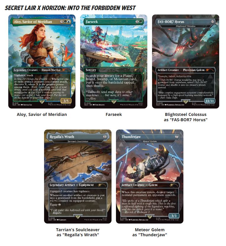 MTG: SECRET LAIR DROP- HORIZON: ZERO DAWN: HUNTRESS AND THE MACHINES- REGULAR1