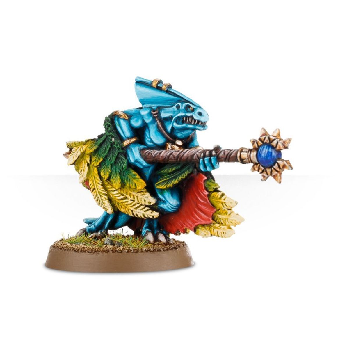 SERAPHON: SKINK PRIEST WITH FEATHERES CLOAK1