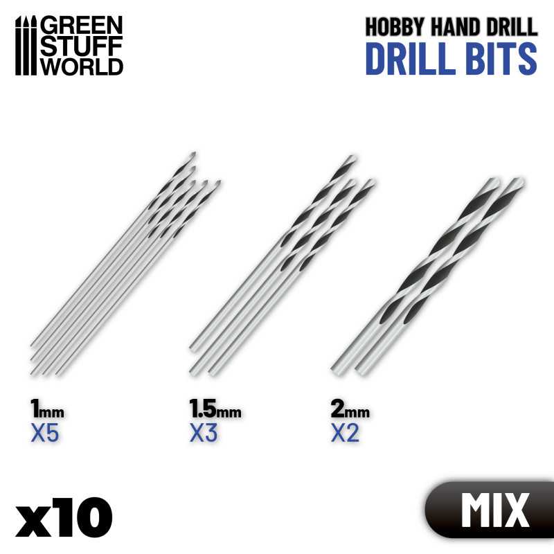 Set de 10 brocas de modelismo1
