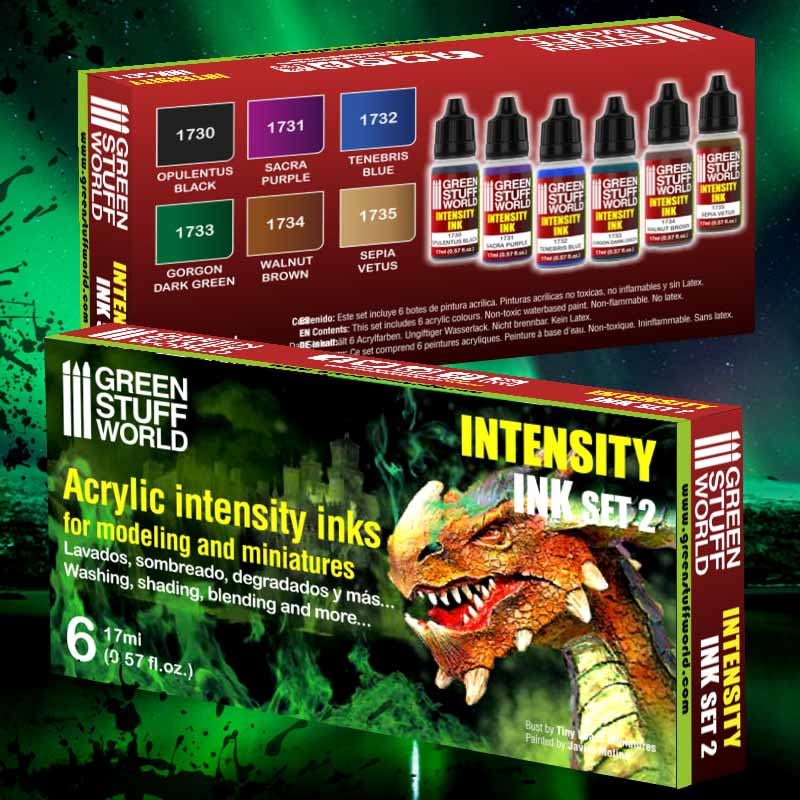 SET PINTURA - PAINT SET - INTENSITY INK ACRYLIC PAINTS - SET 22