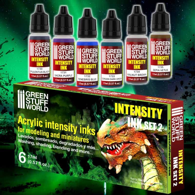SET PINTURA - PAINT SET - INTENSITY INK ACRYLIC PAINTS - SET 21