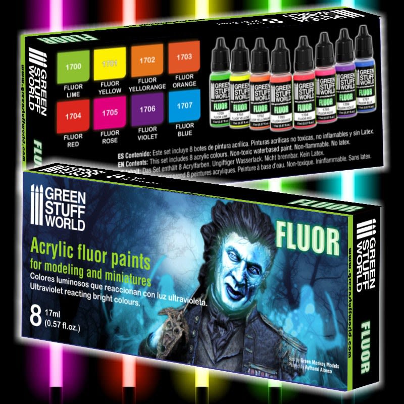 SET PINTURA - PAINT SET - FLUOR PAINTS3