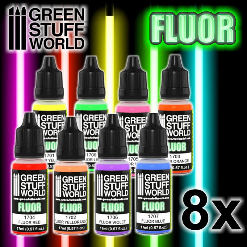 SET PINTURA - PAINT SET - FLUOR PAINTS2
