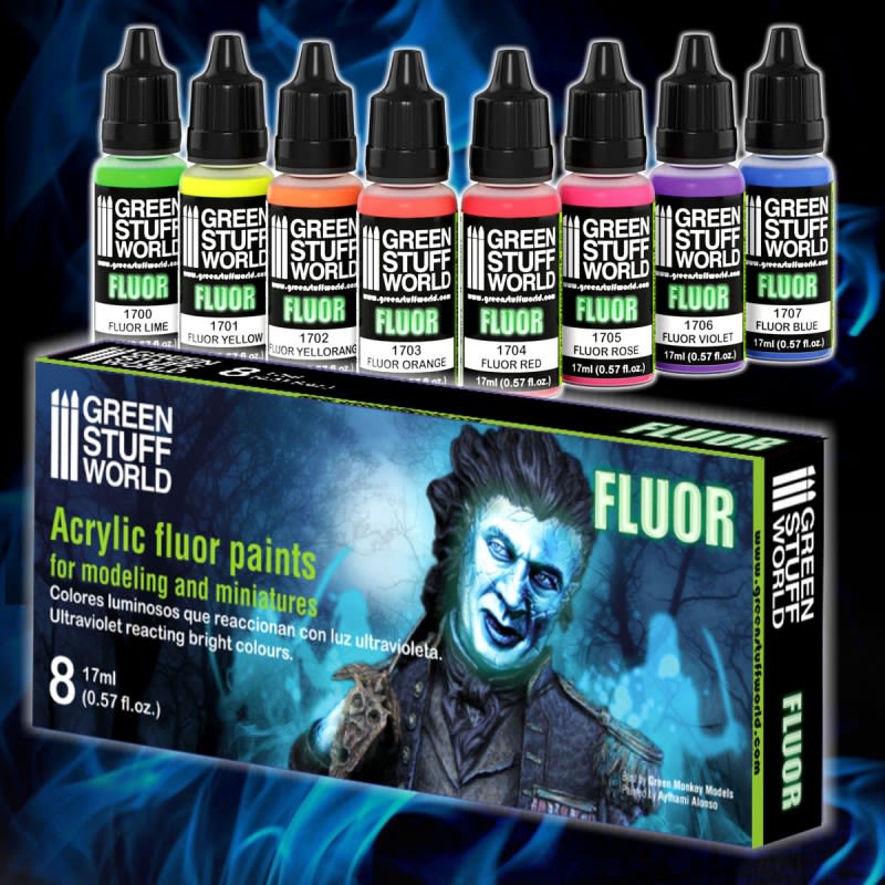 SET PINTURA - PAINT SET - FLUOR PAINTS1