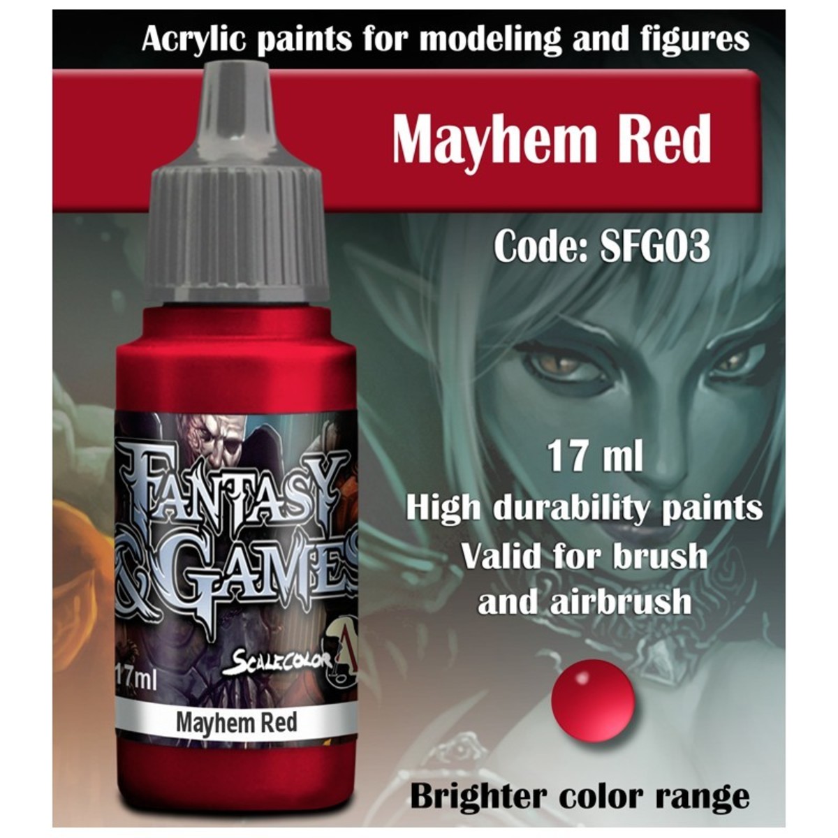 FANTASY & GAMES: MAYHEM RED (17ML)1