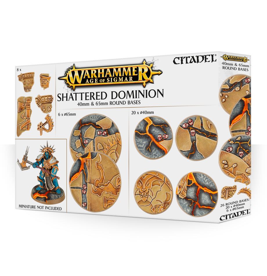SHATTERED DOMINION: 65 & 40MM ROUND BASES1