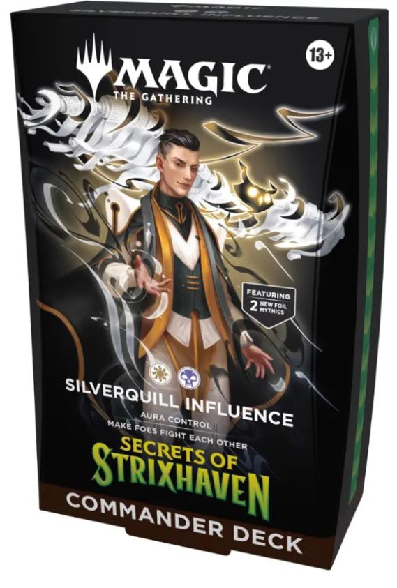 MTG: SPANISH SECRETS OF STRIXHAVEN COMMANDER DECK - SILVERQUILL INFLUENCE1