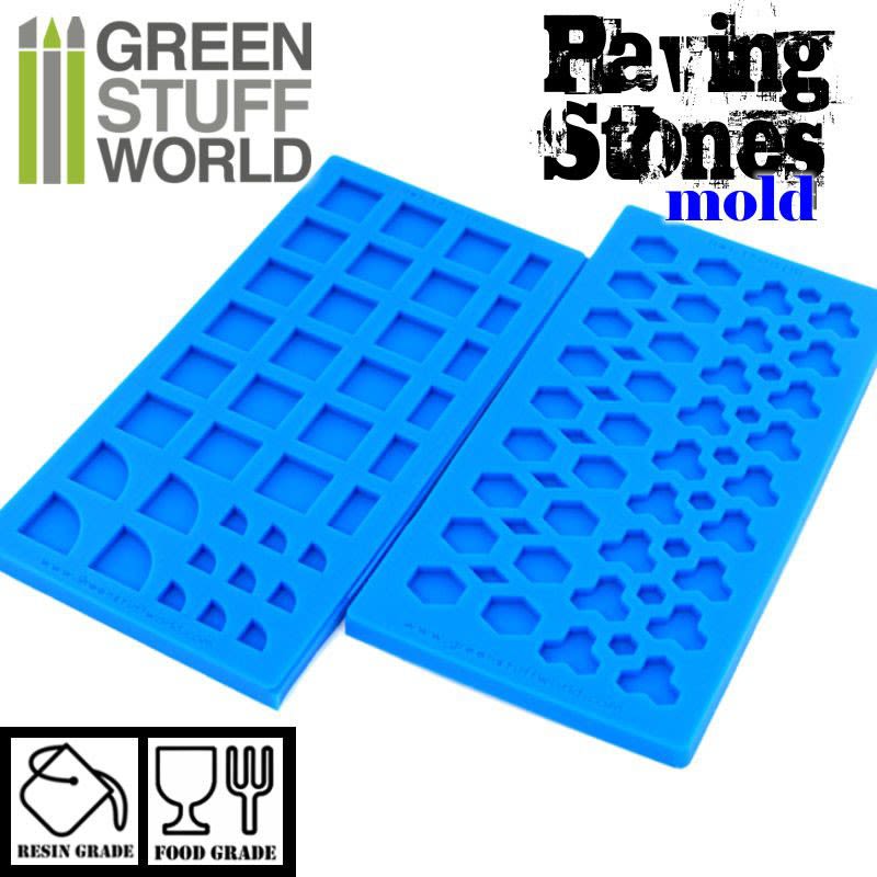 MOLDE SILICONA BALDOSAS - PAVING STONE SILICONE STAMP1
