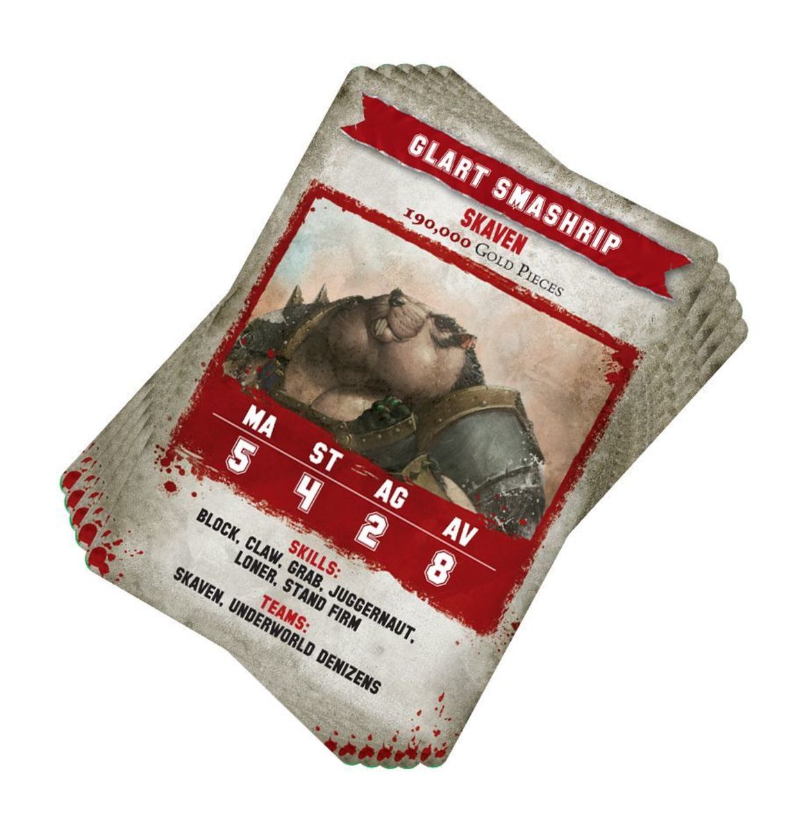 BLOOD BOWL: SKAVEN TEAM CARDS (INGLES)3