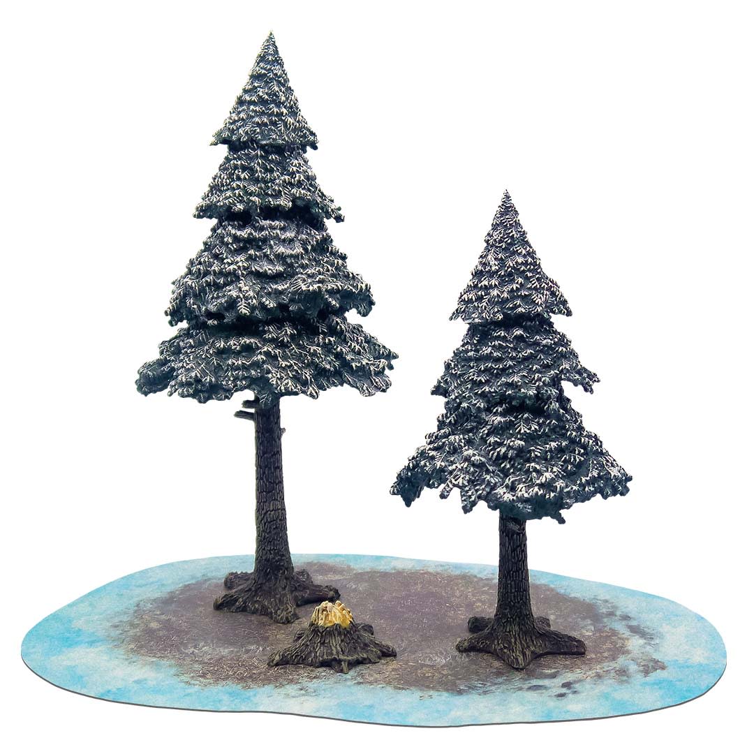 MONSTER SCENARY - SNOWY PINE FOREST1
