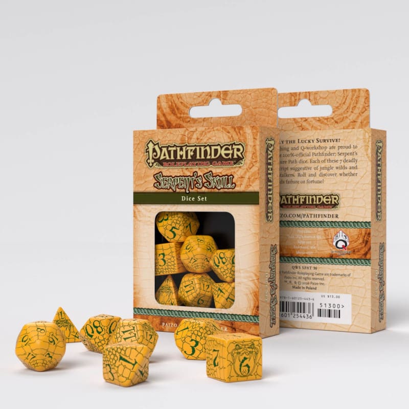 QWORKSHOP PATHFINDER SERPENT'S SKULL DICE SET (7)1