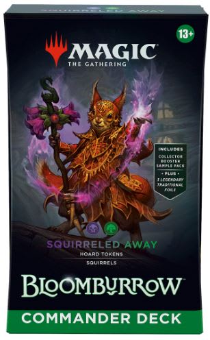 MTG Bloomburrow Commander Deck Squirreled Away (Black-Green)1