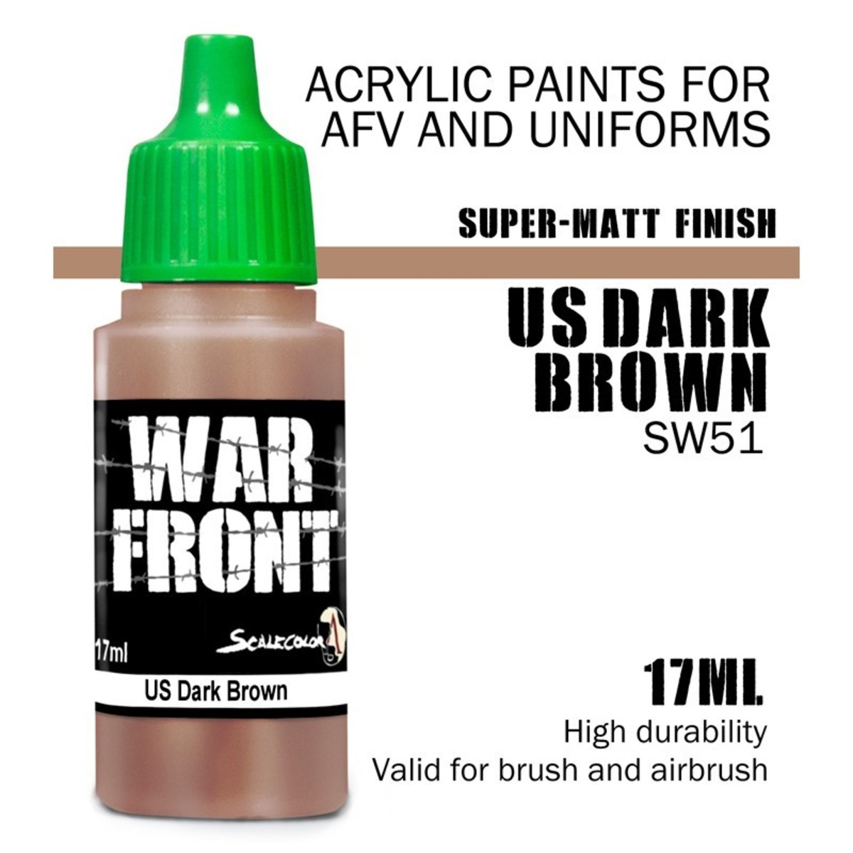 WARFRONT: US DARK BROWN (17ML)1