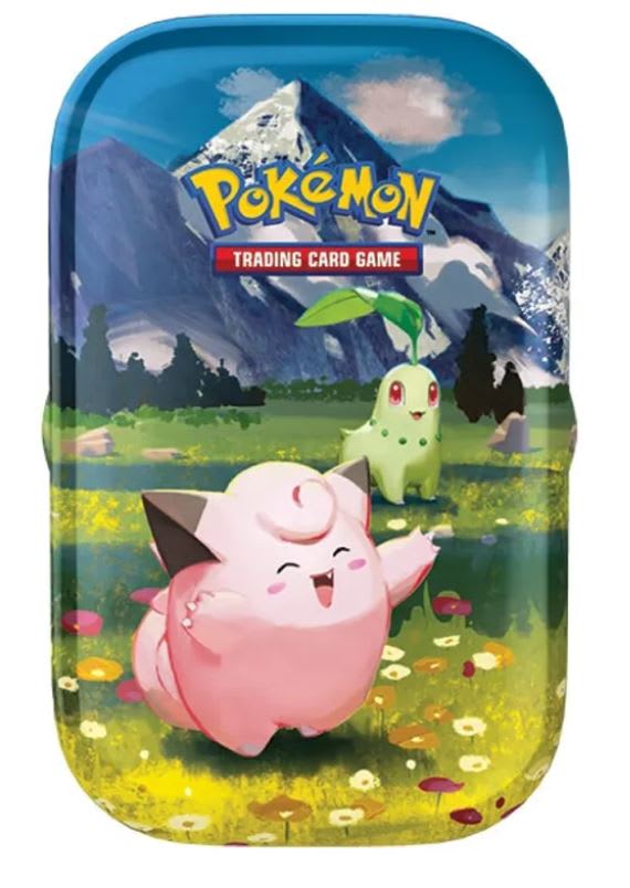 POKEMON TCG: MEGA EVOLUTION 02.5 ASCENDED HEROES- MINI TIN DISPLAY CLEFAIRY & CHIKORITA1