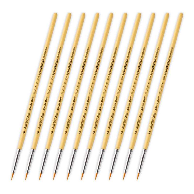 TABLETOP SERIES SET PINCELES SINTETICOS 0 (PACK X10)1