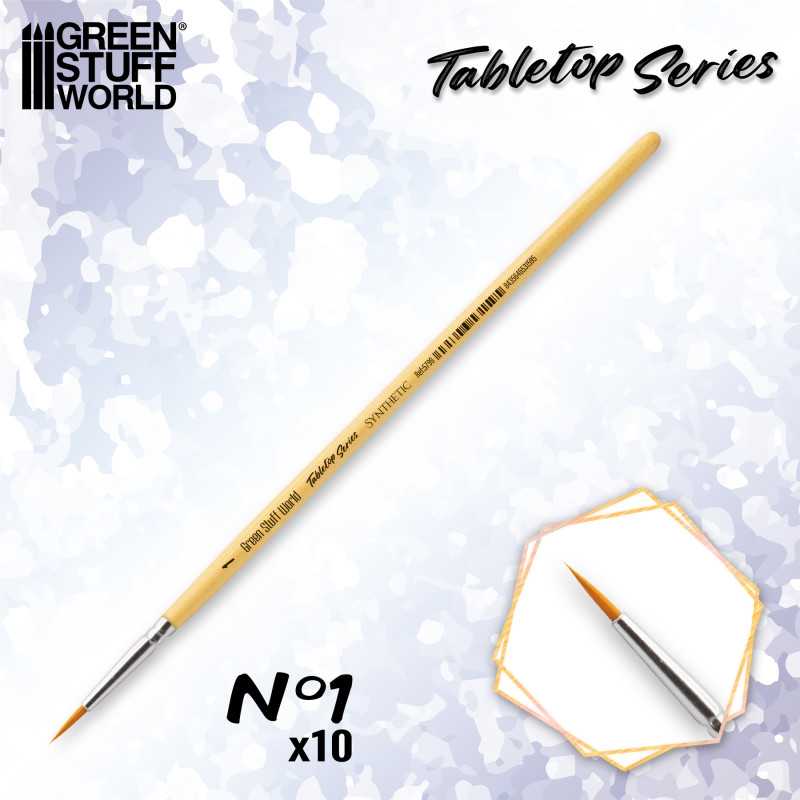 TABLETOP SERIES SET PINCELES SINTETICOS 1 (PACK X10)1