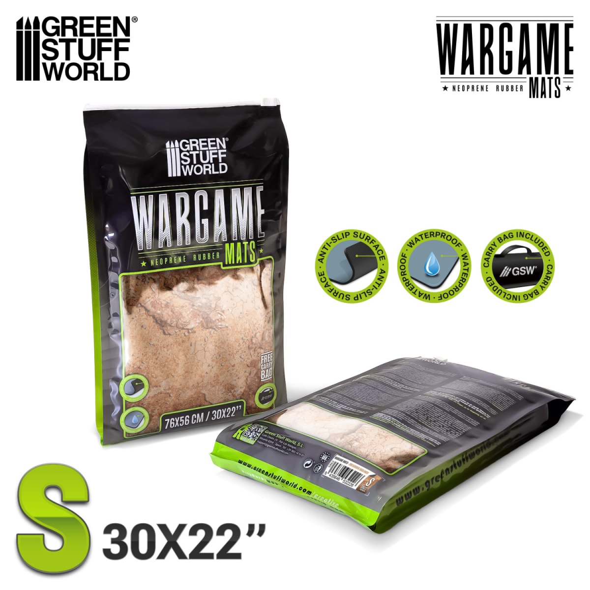 S -Tapete de Juego / Wargame Mat - 76x56cm (22x32'') - Dreadrock Badlands1