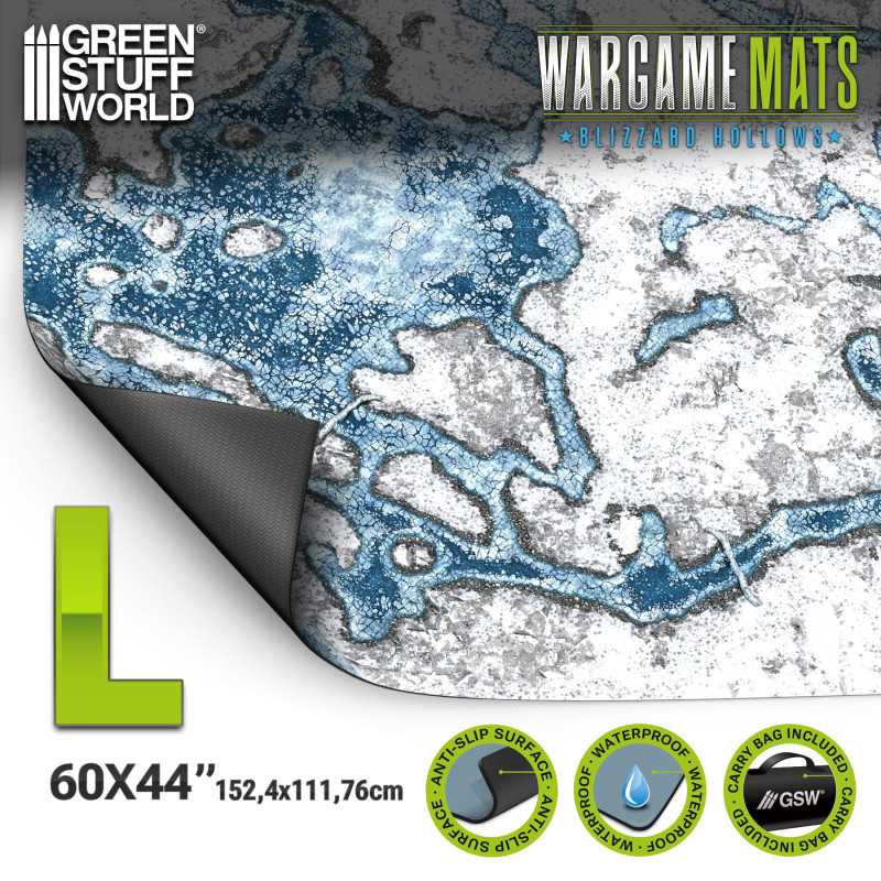 L - TAPETE DE JUEGO / WARGAME MAT - 152.5X111.7CM (44X60)- BLIZZARD HOLLOWS2