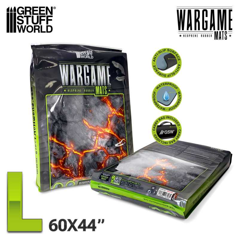 L - TAPETE DE JUEGO / WARGAME MAT - 152.5X111.7CM (44X60)- VOLCAN / FLAMECOIL PATH2