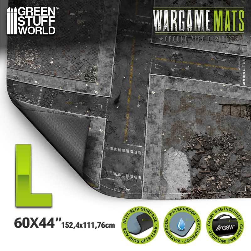 L - TAPETE DE JUEGO / WARGAME MAT - 152.5X111.7CM (44X60)- GROUND ZERO DISTRICT2