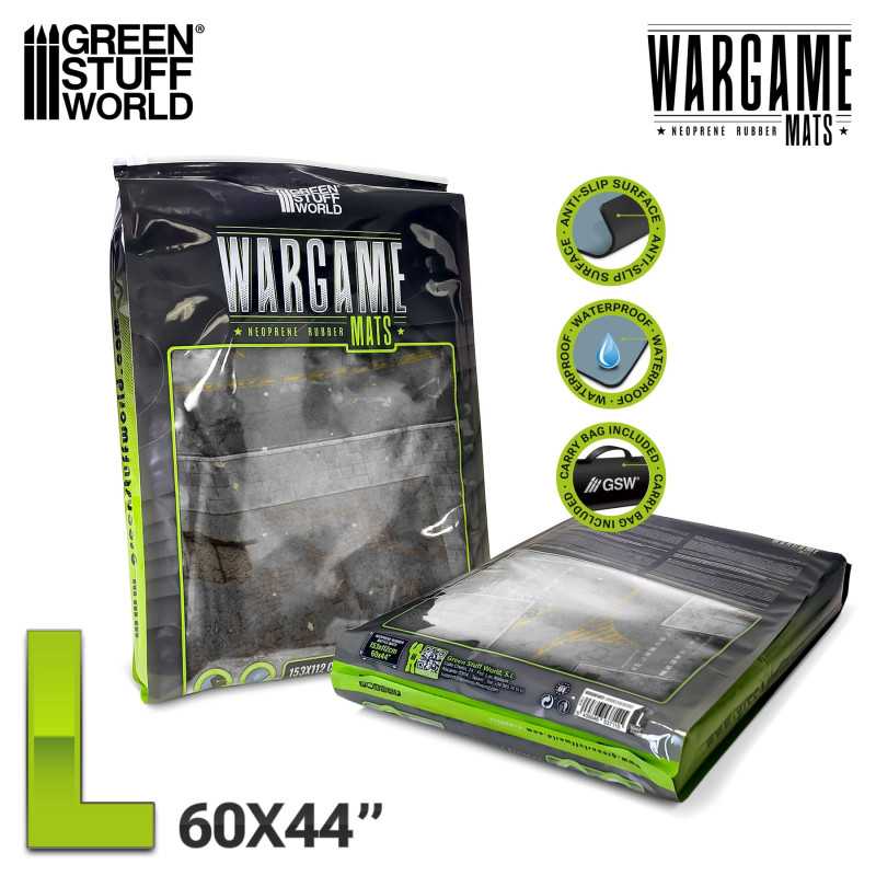 L - TAPETE DE JUEGO / WARGAME MAT - 152.5X111.7CM (44X60)- GROUND ZERO DISTRICT3