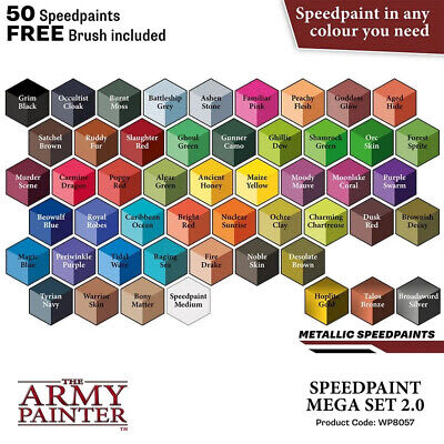 WARPAINT SPEEDPAINT MEGA SET 2.0 (50 COLORS + 1 BRUSH)1