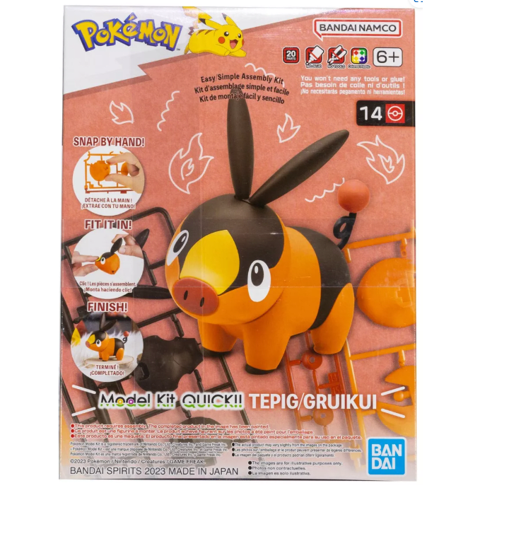 MODEL KIT QUICK!! 14 TEPIG POKÉMON1