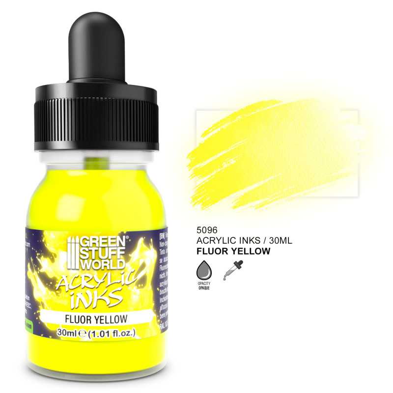 ACRYLIC INKS FLUOR - YELLOW/AMARILLO 30ML1