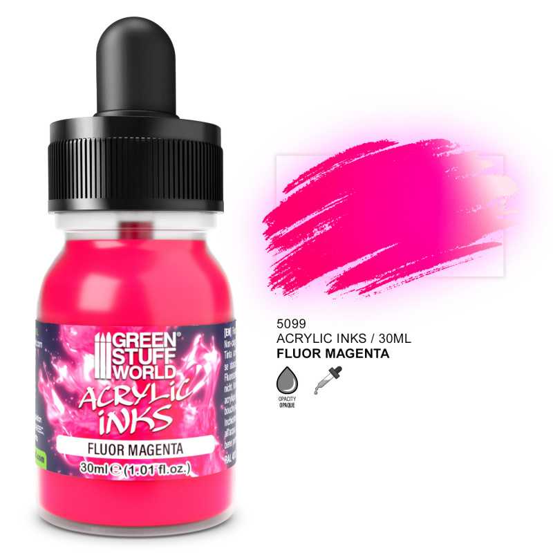 ACRYLIC INKS FLUOR - MAGENTA 30ML1