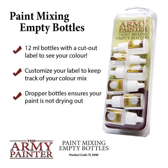 ARMY PAINTER PAINT MIXING EMPTY BOTTLES (2019)1