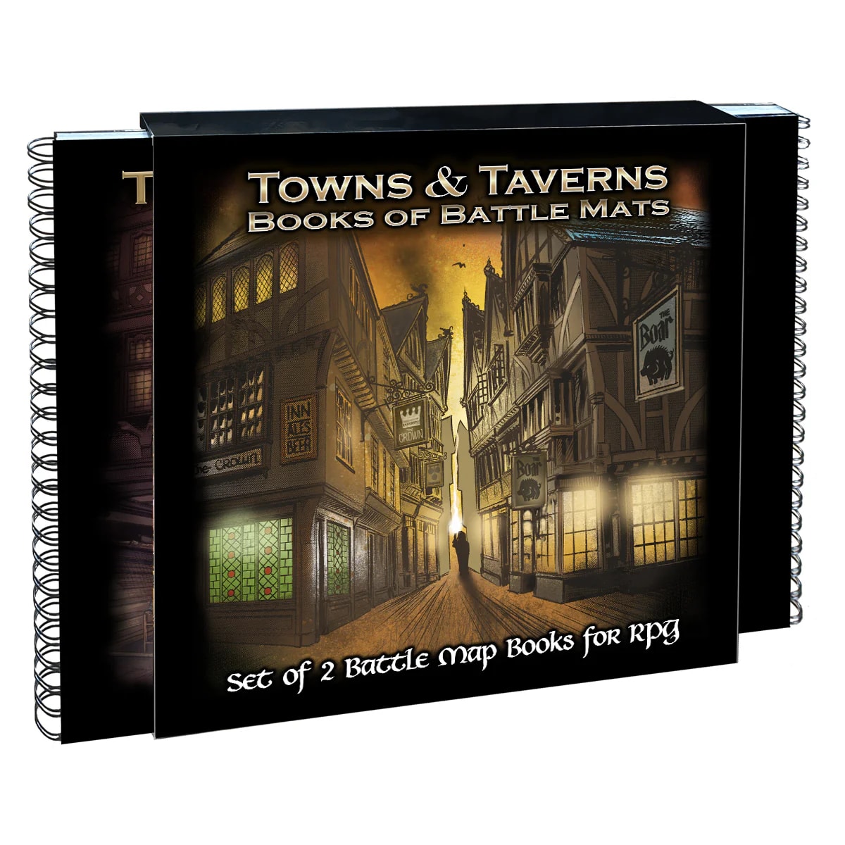 BATTLE MAT - BOOK OF BATTLE MATS TOWNS & TAVERNS1