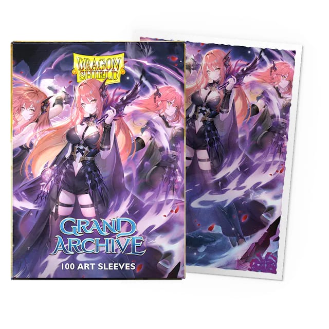 DRAGON SHIELD SLEEVES - STANDARD- MATTE 'GRAND ARCHIVE' TRISTAN, SHADOWDANCER (100)1