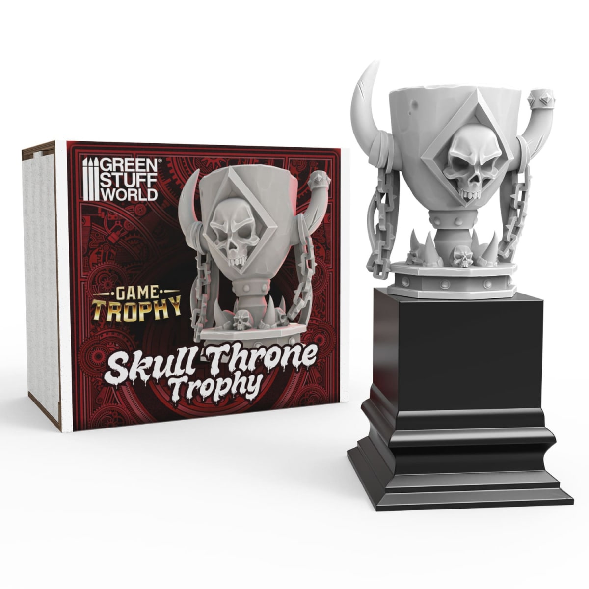 3D PRINTED - SKULL THRONE TROPHY1