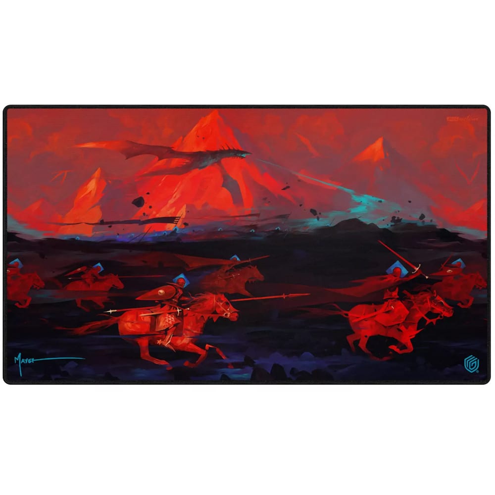 PLAYMAT - DOMINIK MAYER - CROWNED WITH FIRE1