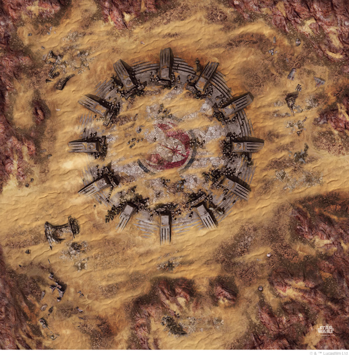 STAR WARS LEGION DESERT RUINS GAMEMAT1
