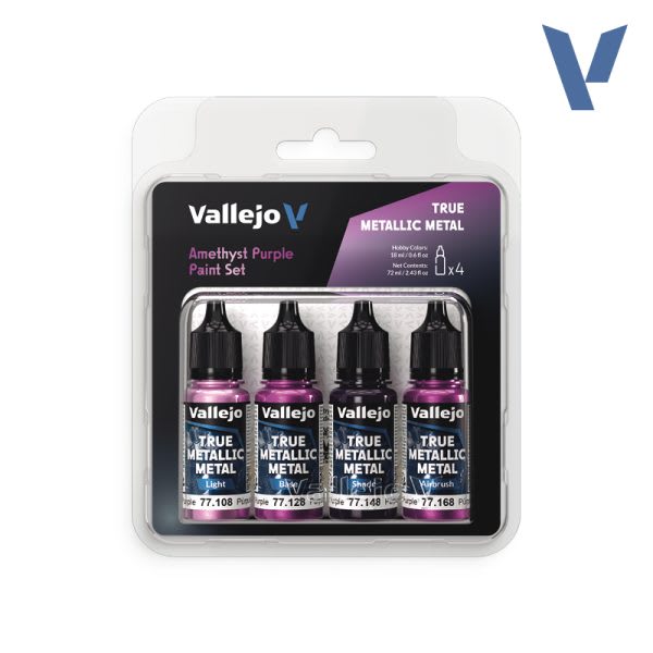 TRUE METALLIC METAL SET: AMETHYST PURPLE (4 COLOR SET), 18 ML.1