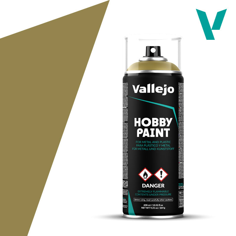PRIMER: HOBBY PAINT- AFV COLOR- AEROSOL- PANZER YELLOW, 400 ML.1