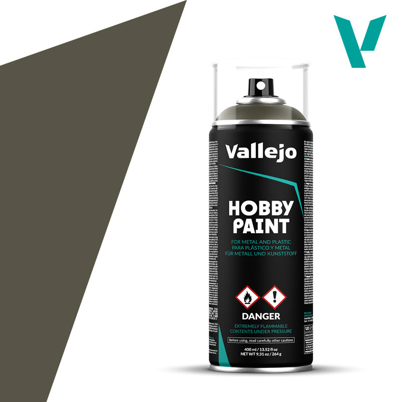 PRIMER: HOBBY PAINT- AFV COLOR- AEROSOL- RUSSIAN GREEN 4BO, 400 ML.1