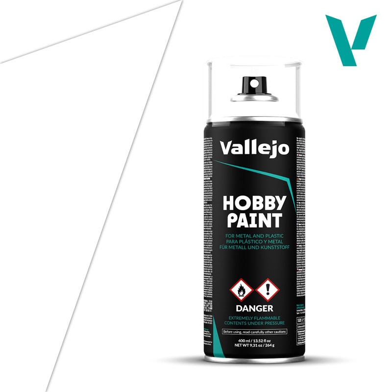 PRIMER: HOBBY PAINT- BASIC- AEROSOL- WHITE, 400 ML.1