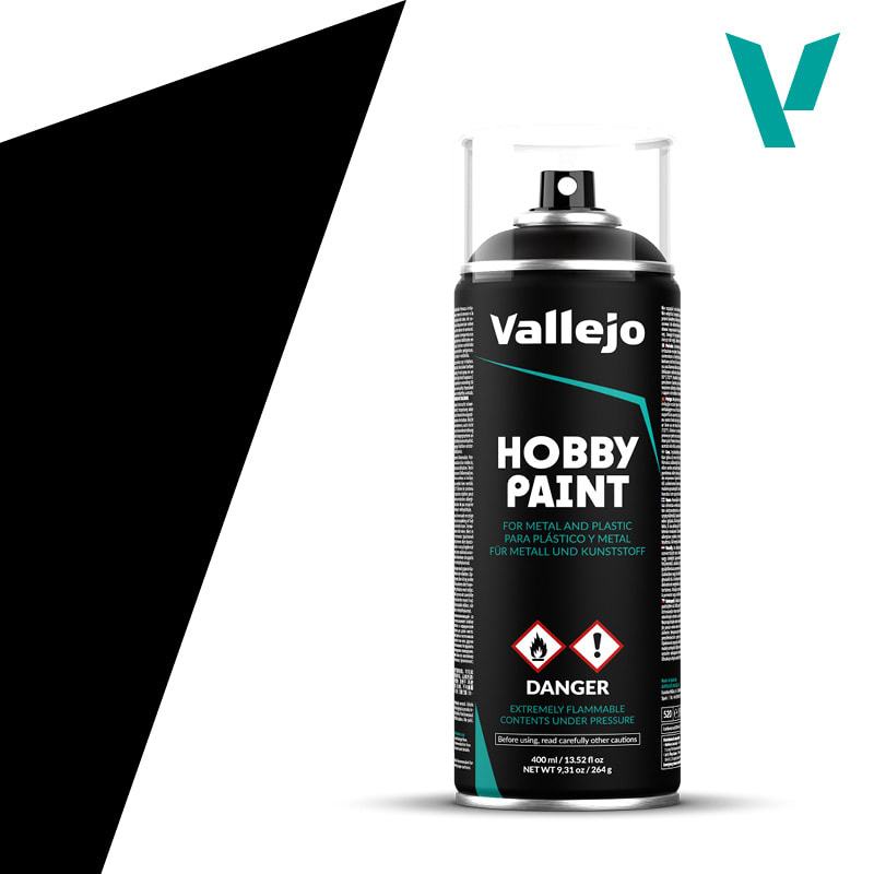 PRIMER: HOBBY PAINT- BASIC- AEROSOL- BLACK, 400 ML.1