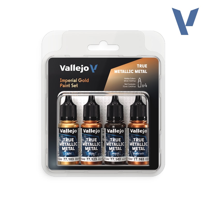 TRUE METALLIC METAL SET: IMPERIAL GOLD (4 COLOR SET), 18 ML.1